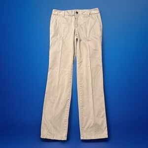 Talbots Pants Womens Size 6 Beige Straight Leg Flap Pockets Signature‎